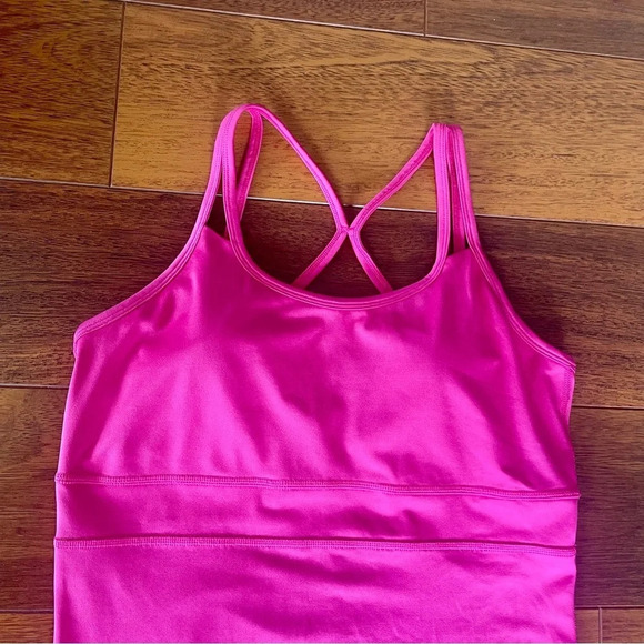 Gaiam Studio to Street Shine Racerback Dress pink size small - Picture 3 of 8